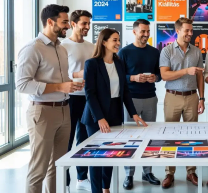 City Show Place rendezvényszervező csapat egy modern budapesti helyszínen